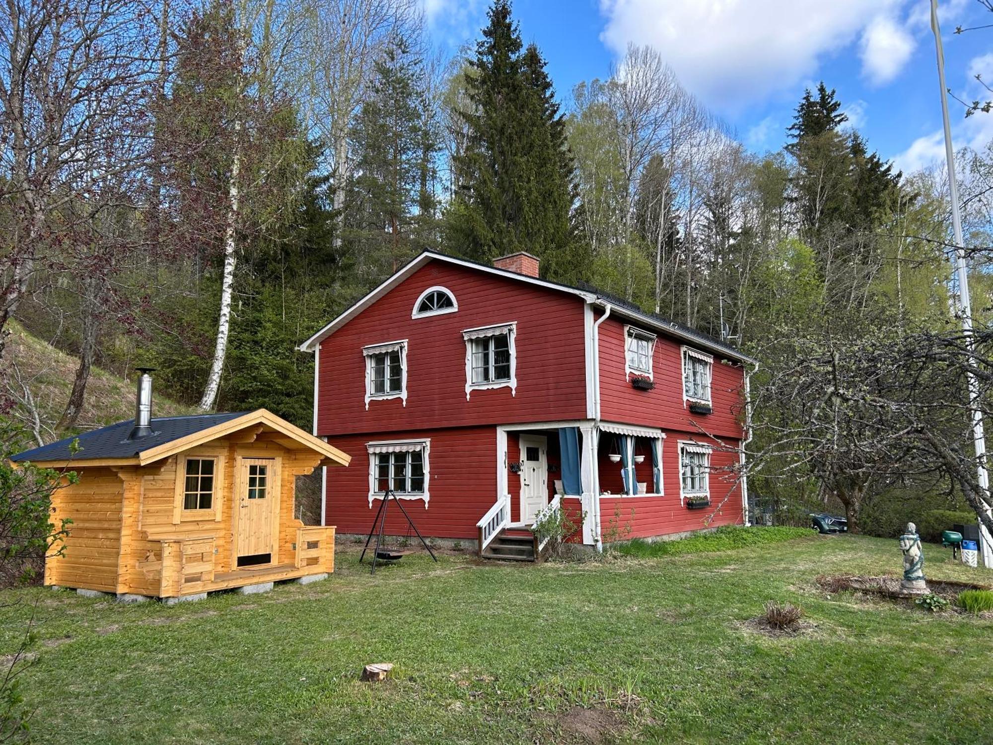 Charmig Villa Med Bastu Och Snabbt Wifi Långav Exterior photo